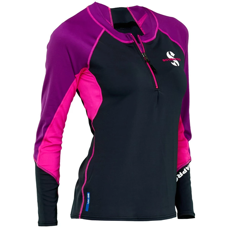 Lycra CHANNEL FLOW SCUBAPRO JEWEL ZIP Manches Longues Dame 1 Lycra CHANNEL FLOW SCUBAPRO JEWEL ZIP Manches Longues Dame