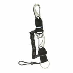 Dragonne à Ressort 3 Pièces (2 Mousqueton Vela + Anneau Inox) ACCE00363