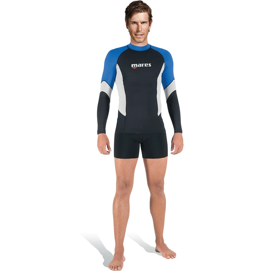 Lycra RASH GUARD MARES UPF 80+ Manches Longues Homme Bleu 1 Lycra RASH GUARD MARES UPF 80+ Manches Longues Homme Bleu