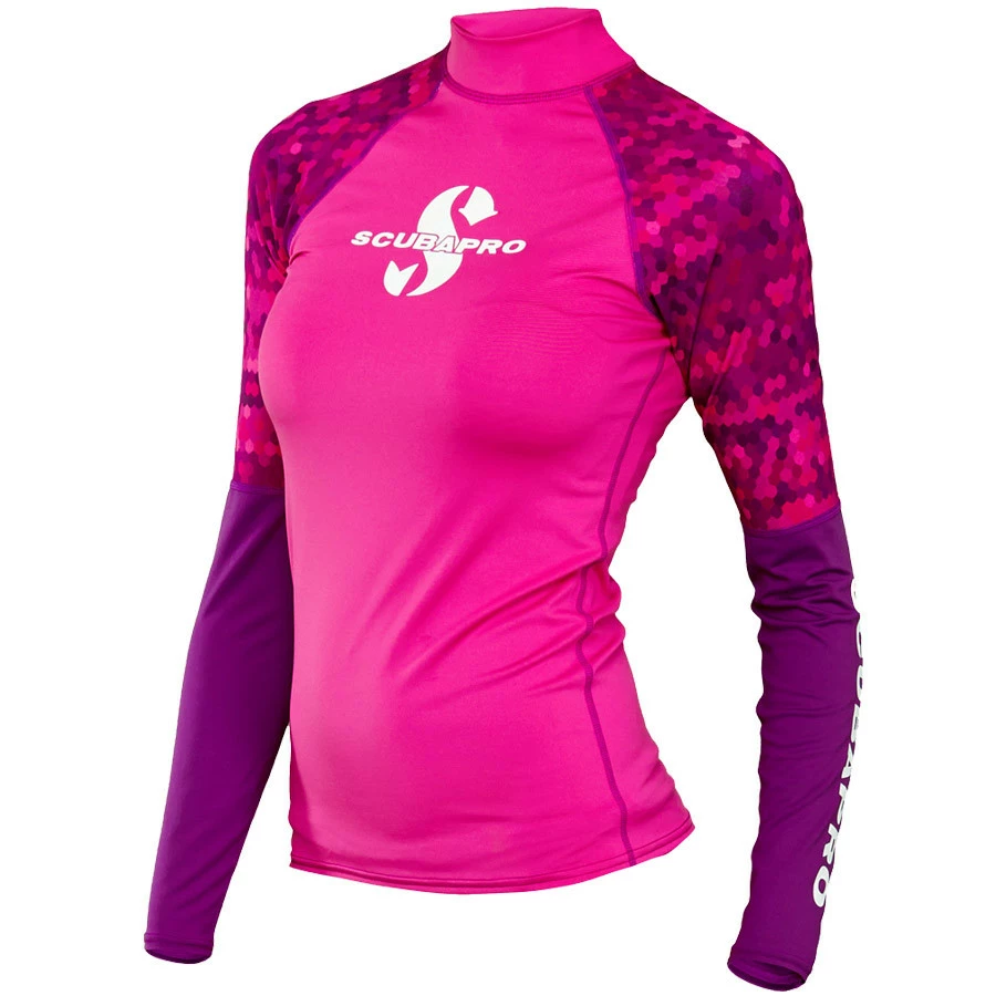 Lycra RASH GUARD FLAMINGO SCUBAPRO UPF 50 Manches Longues Dame 1 Lycra RASH GUARD FLAMINGO SCUBAPRO UPF 50 Manches Longues Dame