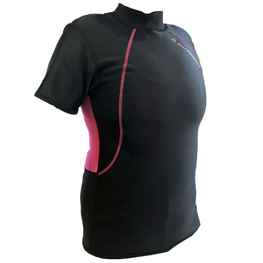 Top SHORT SLEEVES VEST CHILLPROOF SHARKSKIN Dame Manches Courtes Rose 2 Top SHORT SLEEVES VEST CHILLPROOF SHARKSKIN Dame Manches Courtes Rose – Image 2