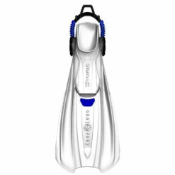 Palmes STORM AQUALUNG Blanche -La Palanquee Soldes Magasin storm blanc bleu 1