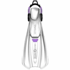 Palmes STORM AQUALUNG Blanche -La Palanquee Soldes Magasin storm blanc voilet 2